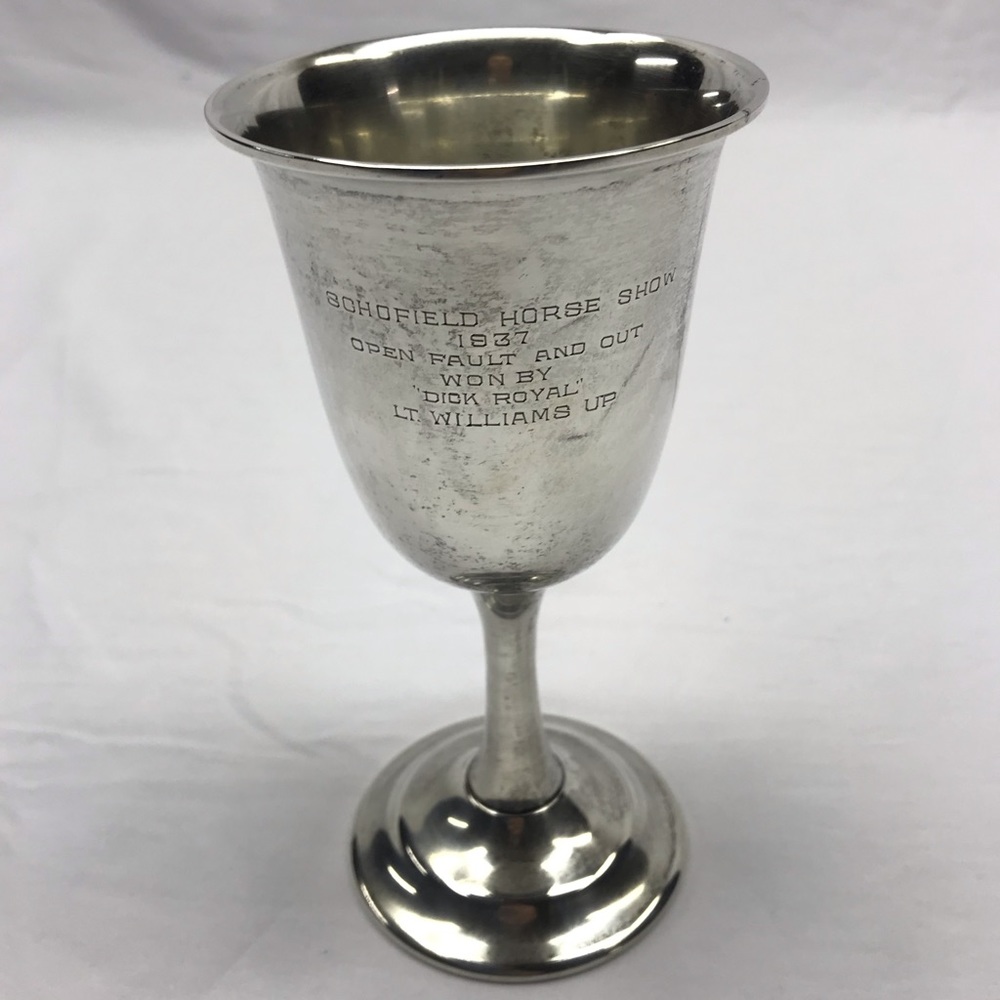 Vintage sterling silver horse show  trophy cup